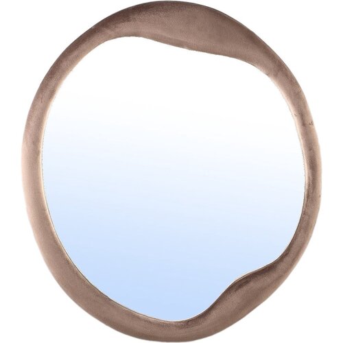 PTMD Miroir PTMD Don Velvet - Marron - Ø70 PTMD Miroir PTMD Don Velvet - Marron - Ø70