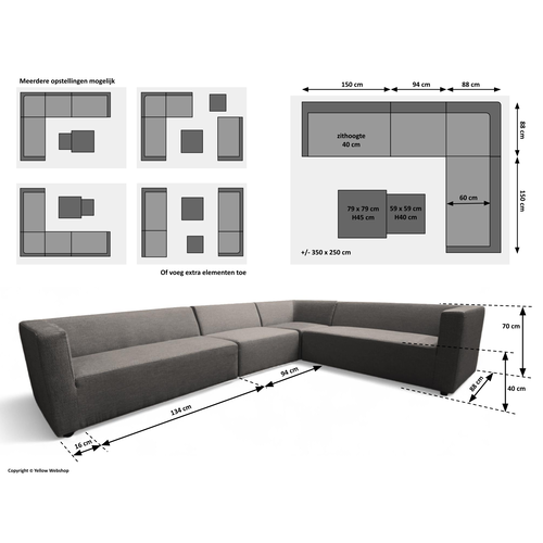 Mondial Living Burano Elements 5-teiliges Allwetter-Gartenset, Anthrazit Mondial Living Burano Elements 5-teiliges Allwetter-Gartenset, Anthrazit