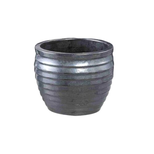 PTMD PTMD Bloempot Triston - Zwart - Ø44 x 37 cm PTMD PTMD Bloempot Triston - Zwart - Ø44 x 37 cm