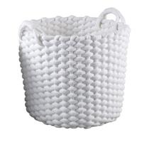PTMD Basket Oliver - White - 40 x 44 cm