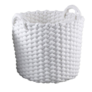 PTMD Cesta PTMD Oliver - Blanco - 40 x 44 cm