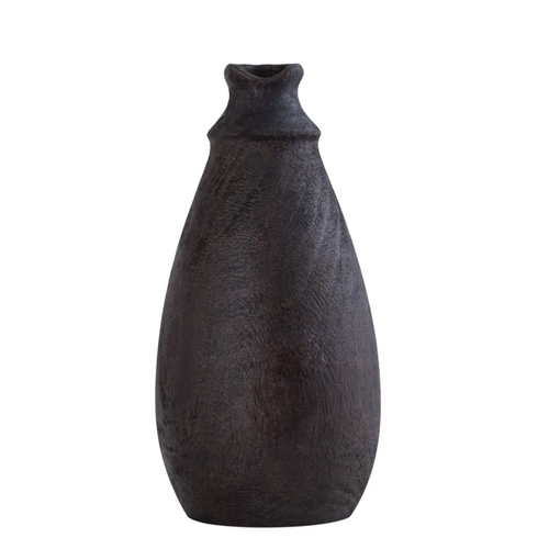 PTMD PTMD Vaas Lorecia van mangohout - Ø15 x 31 cm PTMD PTMD Vaas Lorecia van mangohout - Ø15 x 31 cm