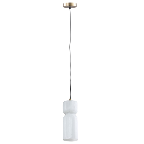 PTMD PTMD Hanglamp Zen van glas - Ø12 x 33 cm PTMD PTMD Hanglamp Zen van glas - Ø12 x 33 cm