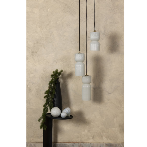 PTMD PTMD Zen Pendant Lamp made of glass - Ø12 x 33 cm