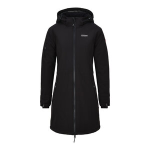 Nordberg Nordberg GITTE - Lange Winterjas - Dames - Zwart - Maat XL Nordberg Nordberg GITTE - Lange Winterjas - Dames - Zwart - Maat XL