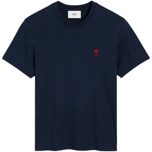 AMI Heart Logo T-Shirt Navy - Maat XL