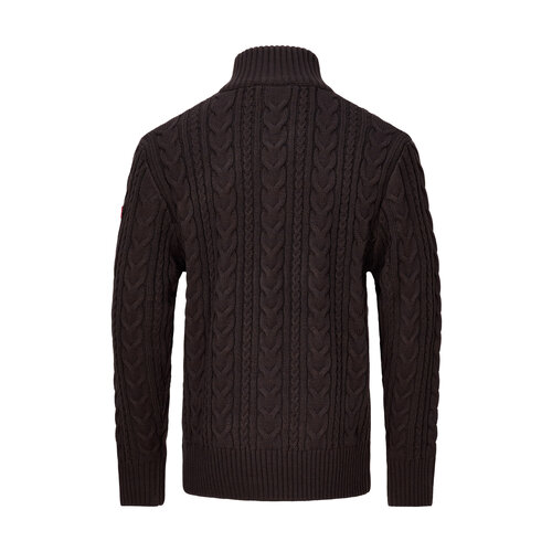 Nordberg Pull Nordberg Kol demi-zip - Homme - Marron - Taille L