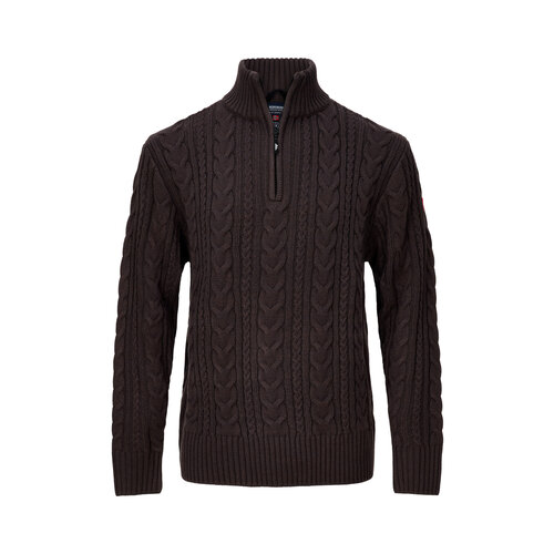 Nordberg Nordberg Kol Pullover mit halbem Reißverschluss – Herren – Braun – Größe XXL Nordberg Nordberg Kol Pullover mit halbem Reißverschluss – Herren – Braun – Größe XXL