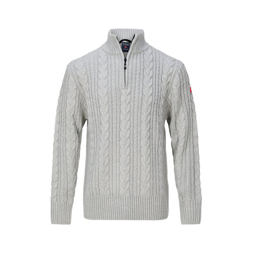 Nordberg Nordberg Kol Sweater Half Zip - Heren - Grijs Melange - Maat M Nordberg Nordberg Kol Sweater Half Zip - Heren - Grijs Melange - Maat M