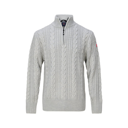 Nordberg Nordberg Kol Sweater Half Zip - Heren - Grijs Melange - Maat XXL Nordberg Nordberg Kol Sweater Half Zip - Heren - Grijs Melange - Maat XXL