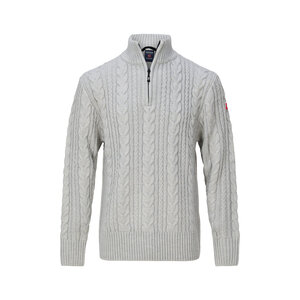 Nordberg Pull Nordberg Kol demi-zip - Homme - Gris chiné - Taille 4XL Nordberg Pull Nordberg Kol demi-zip - Homme - Gris chiné - Taille 4XL
