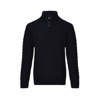 Suéter Nordberg Kol con media cremallera - Hombre - Azul marino - Talla L