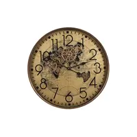 Zegar ścienny Countryfield Radar World - Złoty - Ø80 cm