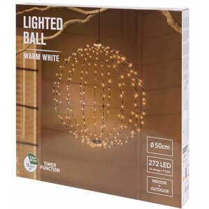 Lichtbol met timer & LED - Ø50 cm