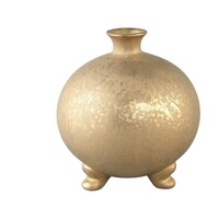 Pot de fleurs PTMD Zoran - Céramique - Or - Ø21 x 23 cm