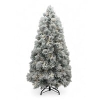 XMS-Trees Kunstkerstboom Fairbanks H210 x Ø109 cm - inclusief LED - met besneeuwde takken - Brandvertragend