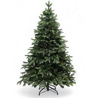 XMS-Trees Kunstkerstboom Whistler H150 x Ø111 cm - inclusief LED - Realistisch model/Dennengroen - Brandvertragend