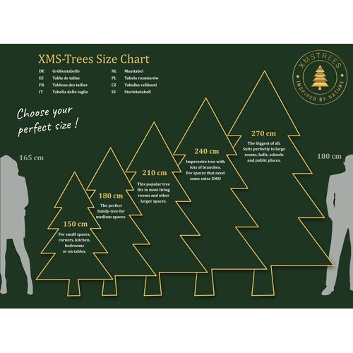 Artificial Christmas tree with snow 240 cm