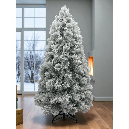 Artificial Christmas tree with snow 240 cm
