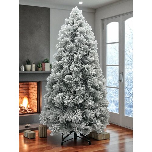 Artificial Christmas tree with snow 240 cm