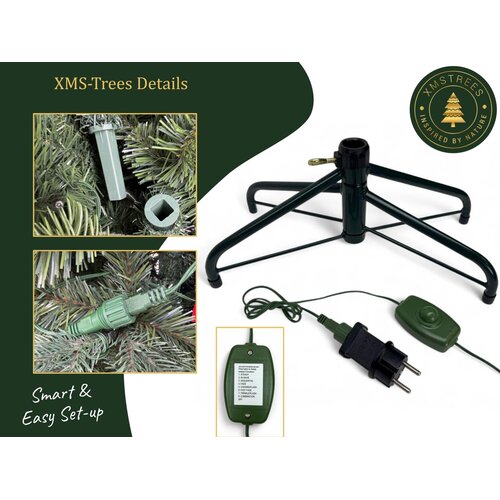 Künstlicher Weihnachtsbaum Schmal 150 cm mit Beleuchtung