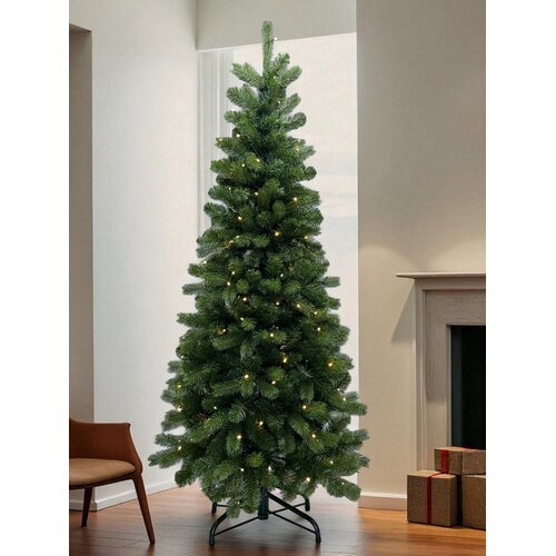 Künstlicher Weihnachtsbaum Schmal 150 cm mit Beleuchtung