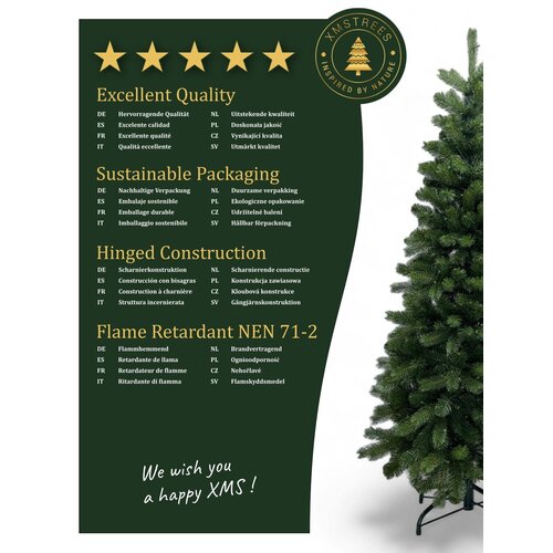 Künstlicher Weihnachtsbaum Schmal 210 cm