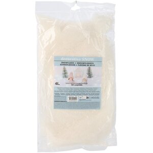 Kunstsneeuw/ Sneeuwvlokken 4 liter Kunstsneeuw/ Sneeuwvlokken 4 liter