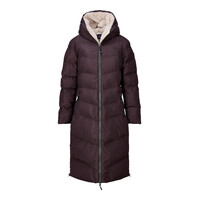 Nordberg Lange Puffer Winterjas Hilary - Dames - Bruin - Maat XXL