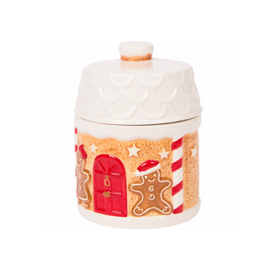 Pot en forme de maison en pain d'épice - Ø13 x 17 cm Pot en forme de maison en pain d'épice - Ø13 x 17 cm