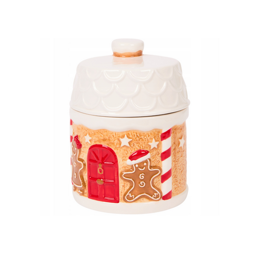 Gingerbread House Pot - Ø13 x 17 cm Gingerbread House Pot - Ø13 x 17 cm