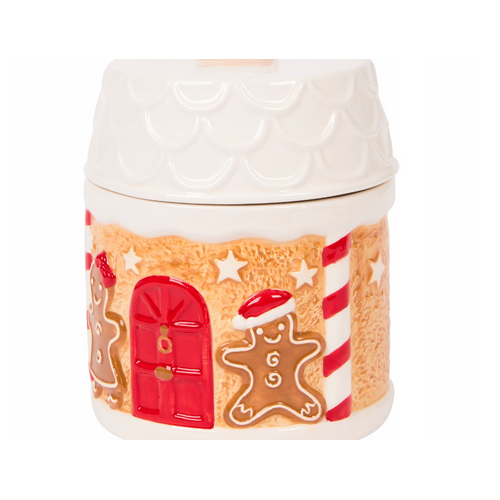 Gingerbread House Pot - Ø13 x 17 cm Gingerbread House Pot - Ø13 x 17 cm