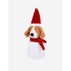 Chien cale-porte de Noël - 25 cm Chien cale-porte de Noël - 25 cm