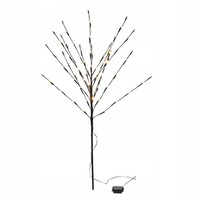 Árbol con luces - 80 LED - Blanco cálido - Funciona con pilas - 100 x 110 cm