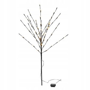 Sapin lumineux - 80 LED - Blanc chaud - Fonctionne sur piles - 100 x 110 cm