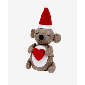 Butée de porte de Noël Koala avec cœur - 30 cm