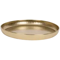 Decoratieve Schaal/ Dienblad - Goud - Ø34 x 3,5 cm