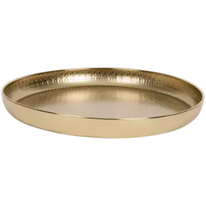 Vassoio/Piatto decorativo - Oro - Ø34 x 3,5 cm