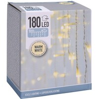 IJspegelverlichting 180 LED - Wit snoer - Warm Wit - 6 meter - Binnen/Buiten