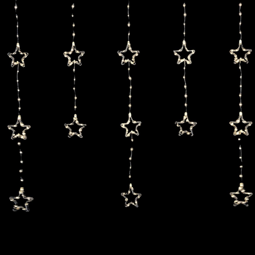 Gordijnverlichting Sterren - Micro - Warm Wit - 235 LED Gordijnverlichting Sterren - Micro - Warm Wit - 235 LED