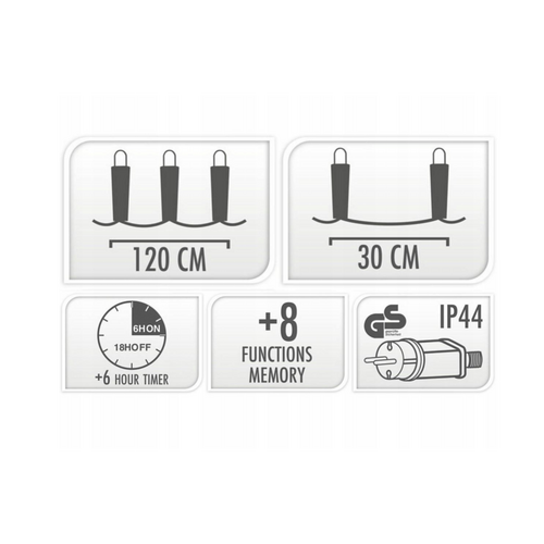 Gordijnverlichting Sterren - Micro - Warm Wit - 235 LED Gordijnverlichting Sterren - Micro - Warm Wit - 235 LED