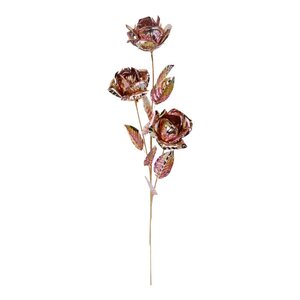 Rama decorativa con rosas - Rosa/Dorado - 70 cm Rama decorativa con rosas - Rosa/Dorado - 70 cm