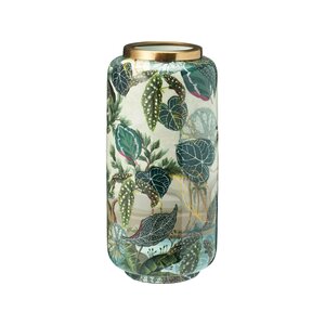 Vase à motif jungle - Ø15 x 30 cm
