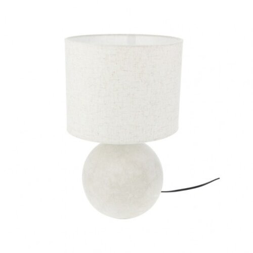 Tafellamp Stoneware Wit - Ø16,5 cm - Hoogte 36 cm Tafellamp Stoneware Wit - Ø16,5 cm - Hoogte 36 cm