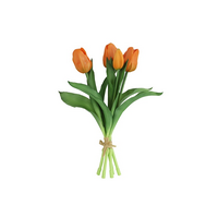 Bouquet de tulipes champêtres - Tulipes - Orange - 30 cm