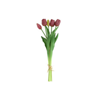 Bouquet de tulipes champêtres - Tulipes - Violettes - 40 cm