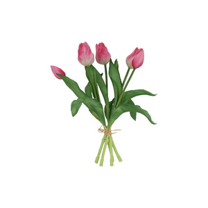 Countryfield Countryfield Tulipa Boeket - Tulpen - Roze/Wit - 30 cm