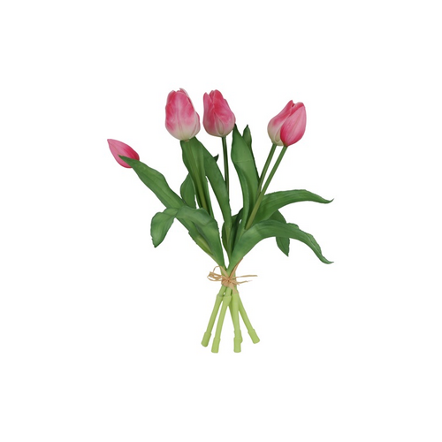 Countryfield Countryfield Tulipa Boeket - Tulpen - Roze/Wit - 30 cm
