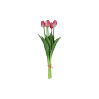 Bouquet di tulipani Countryfield - Tulipani - Rosa/Bianco - 40 cm