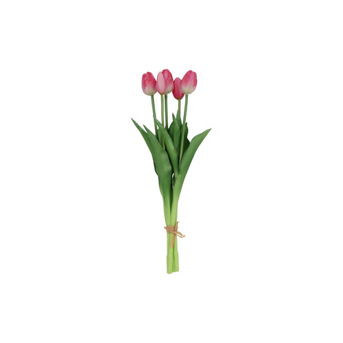 Countryfield Countryfield Tulipa Boeket - Tulpen - Roze/Wit - 40 cm